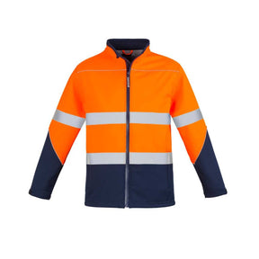Syzmik hi-vis softshell jacket back view