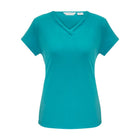 Women's Lana Short Sleeve Top K819LS front view in teal
