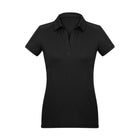 Biz Collection Women's Profile Short Sleeve Polo P706LS in Black