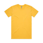 ascolour Men's Staple Tee front view in yellow
