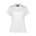 Biz Collection Women's Action Short Sleeve Polo P206LS in White