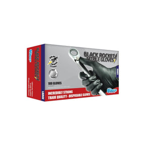 TGC Black Rocket Nitrile Gloves box