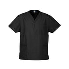 BIZ SCRUBS™ Unisex Scrubs Top H10612 in Black