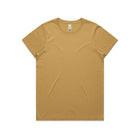 Yellow women's faded tee for casual style