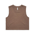 front view of brown ascolour Women's Crop Tank 4068