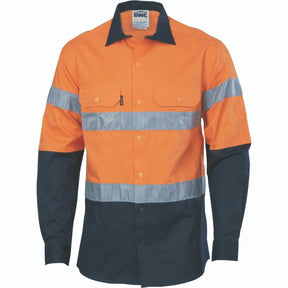 DNC HiVis D/N 2 Tone Drill Shirt 3536 Orange