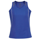 Women's Razor Singlet SG407L blue front view