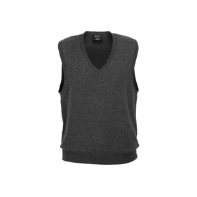 Women's V-Neck Knit Vest LV3504 in dark gray