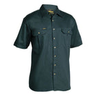 Bisley Short Sleeve Cotton Drill Shirt Green