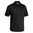 Bisley Short Sleeve Cotton Drill Shirt Black