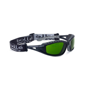 Bolle Tracker welding safety glasses, green shade lens