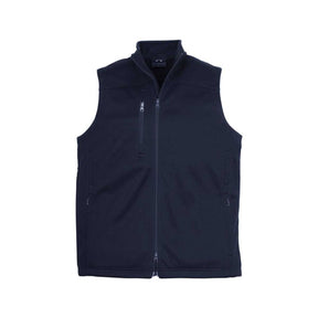 Biz Collection soft shell vest J3881 back view