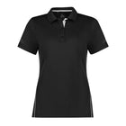 Women's Balance Polo Shirt Black Front