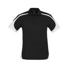 Men's Talon Short Sleeve Polo P401MS black and white workwear