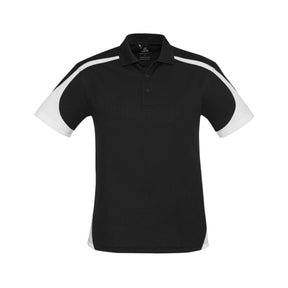 Men's Talon Short Sleeve Polo P401MS black and white workwear