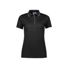 Biz Collection women's Focus polo P313LS collar detail