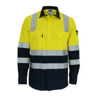 DNC Hivis 2 Tone Lightweight Cotton Bio-Motion Shirt Front