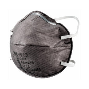 3M 9913 respirator side view