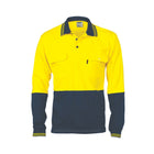 DNC hi-vis cool-breeze 2 tone polo, front view