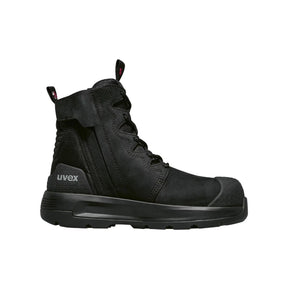 uvex 3 X-Flow women's black work boot, side profile