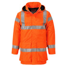 Portwest Hi-Vis Orange Rain Jacket