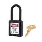 Zenex Thermoplastic Safety Padlock Black