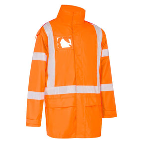 Bisley X Taped Shell Rain Jacket BJ6968XT orange