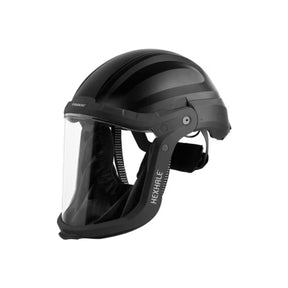 TRIDENT HEXHALE PAPR helmet worn by worker