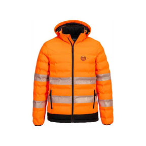 Portwest Hi-Vis Ultrasonic Heated Tunnel Jacket S548, front view
