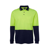 JB's Hi Vis Long Sleeve Comfort Polo 6HPL