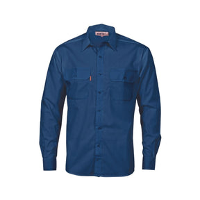 DNC Cotton Work Shirt - Long Sleeve Navy