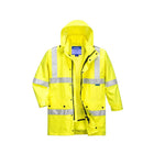 Portwest Hi-Vis Argyle Rain Traffic Jacket MF306, front view
