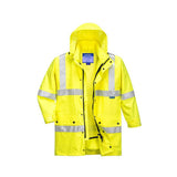 Portwest Hi-Vis Argyle Rain Traffic Jacket MF306