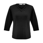 Women's Lana 3/4 Sleeve Top K819LT in black
