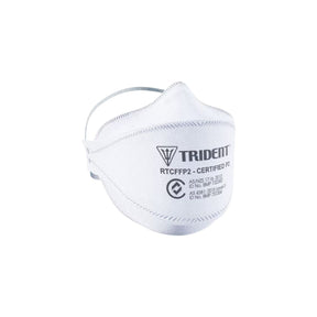 TRIDENT Flat Fold P2 Level 3 respirator, front view