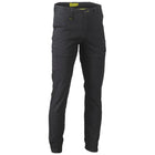 Bisley cargo cuffed pants black front view