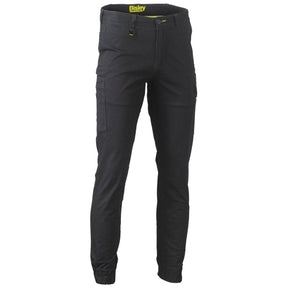 Bisley cargo cuffed pants black front view