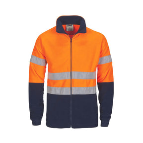 DNC HiVis full zip fleece orange
