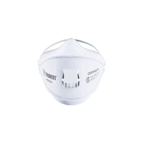 TRIDENT Flat Fold P2 valved disposable respirator, front view