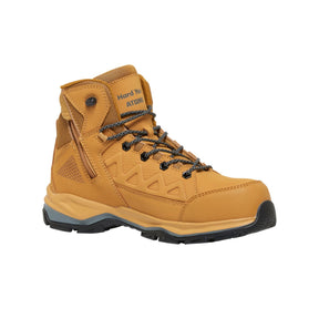 Hard Yakka Atomic Hybrid wheat safety boot, side view