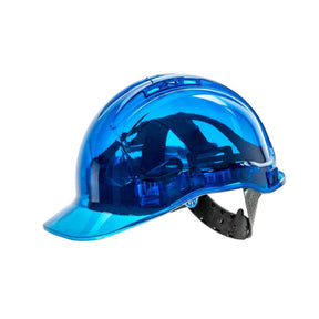 Blue Ratchet Hard Hat