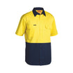 Bisley Hi Vis Cool Lightweight Drill Short Sleeve Shirt BS1895