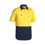 Bisley Hi Vis Cool Lightweight Drill Short Sleeve Shirt BS1895