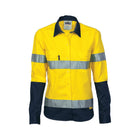 DNC Ladies HiVis Yellow Drill Shirt