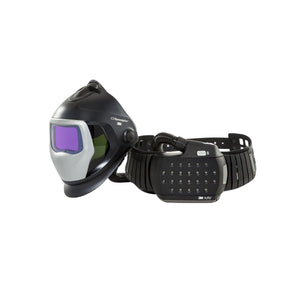 3M Speedglas 9100XXi helmet worn by welder
