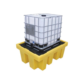 Spill Station single IBC spill pallet with removable decking