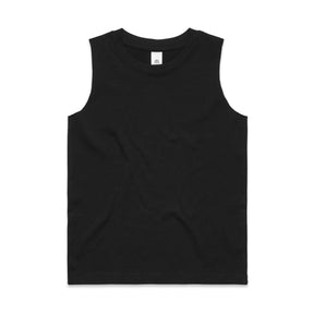 ascolour Kid's Barnard Tank 3009 black front view