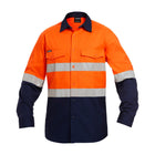 KingGee Hi Vis Reflective Spliced Shirt Orange