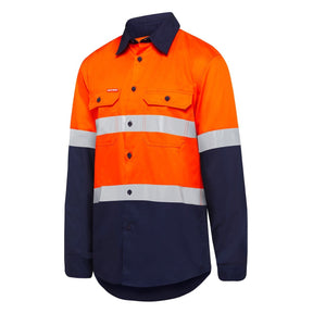 Hard Yakka Hi Vis Orange Work Shirt