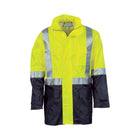 HiVis Two Tone Rain Jacket Yellow